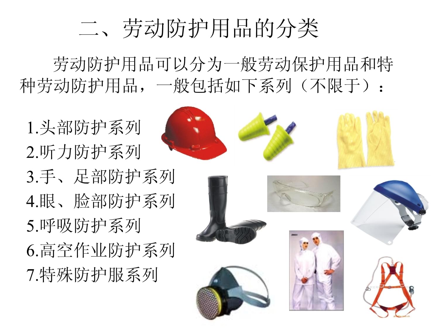 个人劳动防护用品培训讲述课件