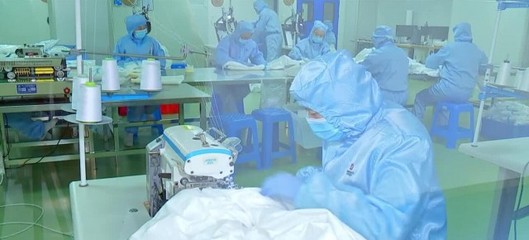 泰州医药企业加紧生产防护用品 助力各地抗疫
